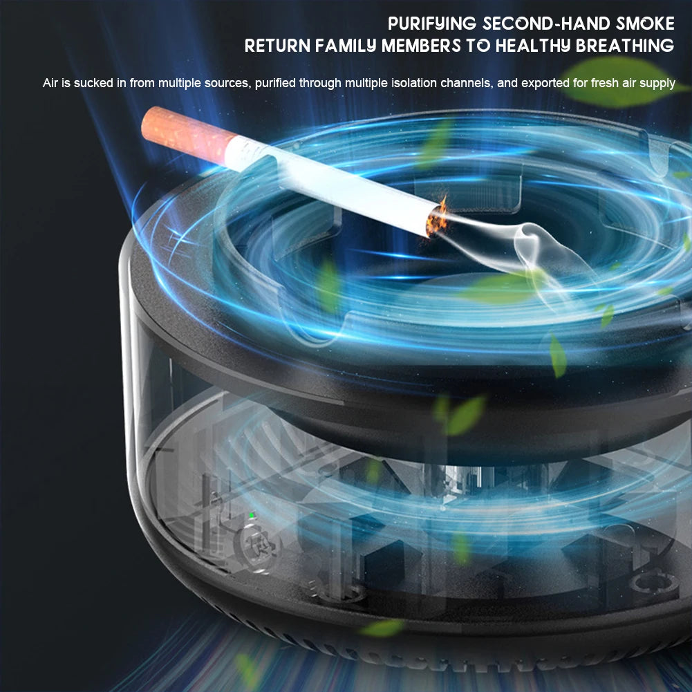 Ashtray with Smoke Absorber