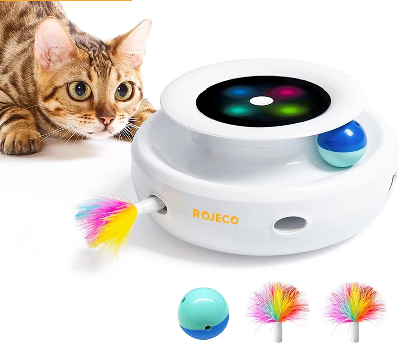 Feather and Ball Cat Toy Set