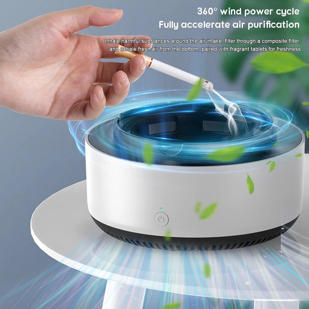 Ashtray with Smoke Absorber