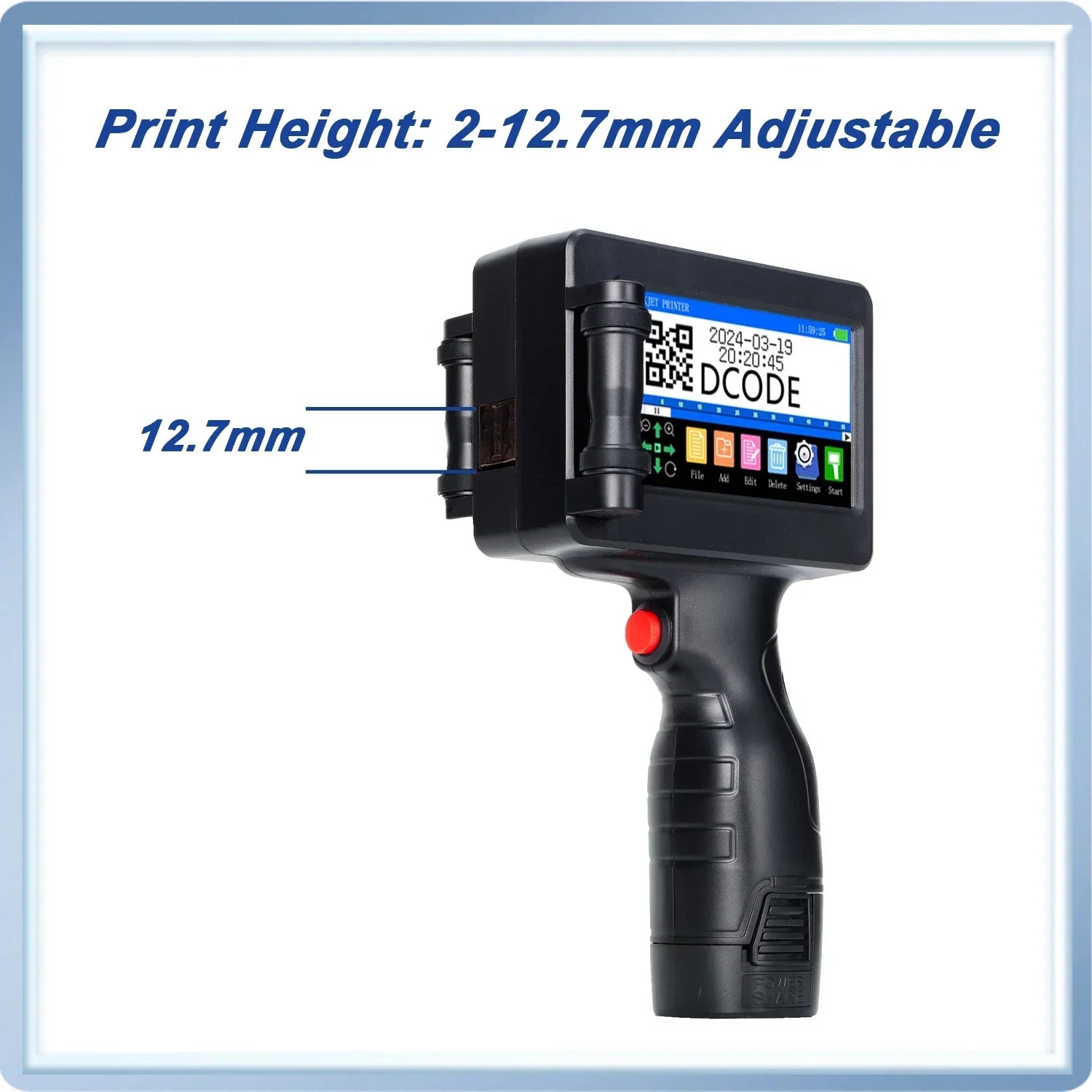 Handheld Inkjet Label Printer
