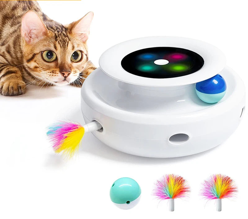 Feather and Ball Cat Toy Set