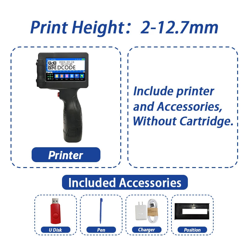 Handheld Inkjet Label Printer
